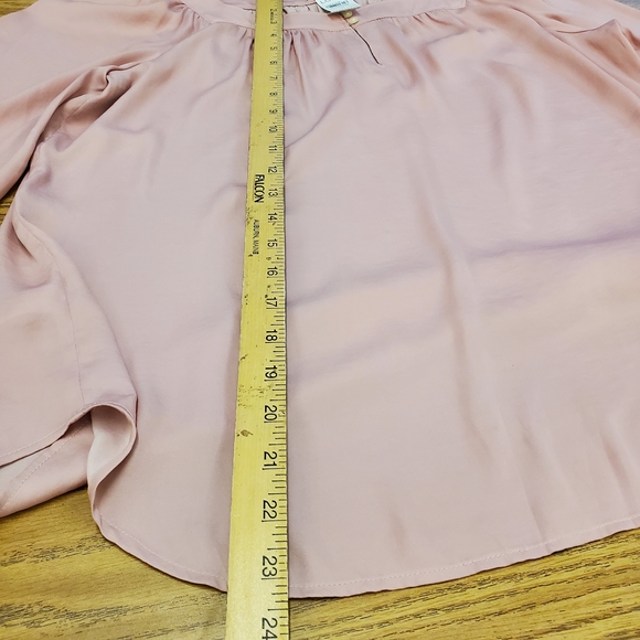 LOFT Blush Pink Long Sleeve Blouse - Picture 6 of 8